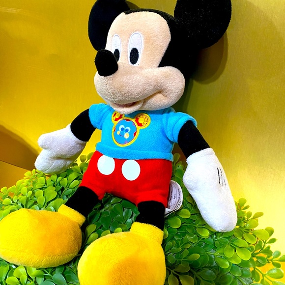 DISNEY MICKEY MOUSE CLUBHOUSE MICKEY TALKING & LIGHTS UP PLUSH 12” WORKS! - Picture 6 of 10